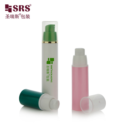 A024 15ml 30ml 50ml تزریق رنگ سفارشی PP PCR بطری پمپ بدون هوا برای بنیاد ژل لوشن