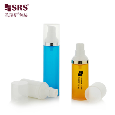 PA0205 15ml 30ml 50ml PP سازگار با محیط زیست سفارشی رنگ لوشن پمپ بی هوا پایه بطری مایع بسته بندی