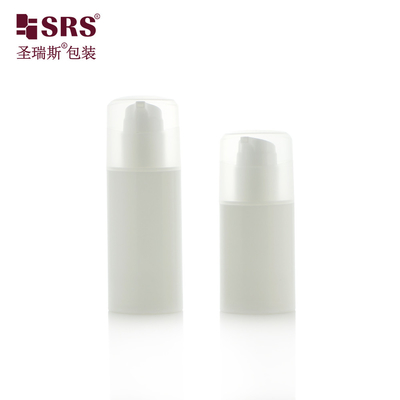 PA213 30ml 50ml شکل بیضوی سفارشی تزریق رنگ پلاستیکی پمپ بدون هوا PP بطری بسته بندی آرایشی