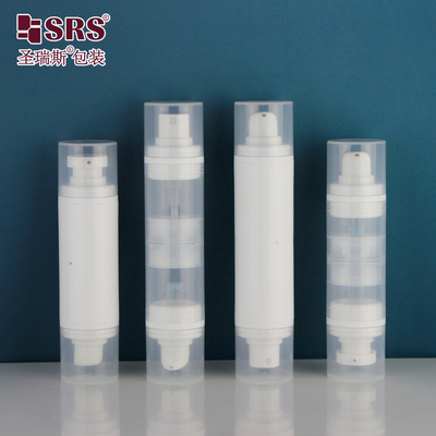 PA215 دو طرفه دو پمپ پلاستیکی PP تخصیص تونر آب لوشن پمپ بطری بدون هوا بسته بندی