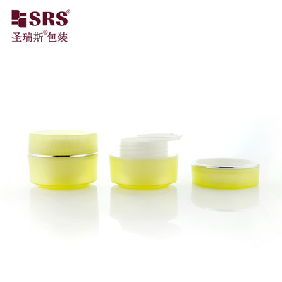 SRSI 15g 30g 50g مات تمام شده پلاستیکی نیمه شفاف رنگ PP ژل صورت کرم چشم ظرف آرایشی