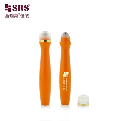 SRS8447-15ML تزریق تنفس سفارشی رنگ شیشه پلاستیکی PETG درخشان با توپ فولادی برای سرم جوهر مو