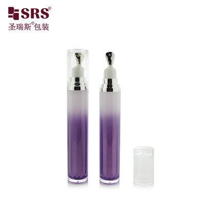 LR001-15ML نقره طلا زنک فلزی Applicator سر لوکس بدون نشت مراقبت از پوست کرم چشم لوشن ژل بطری آکریلیک تولید کننده