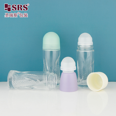 BLPG-A 50ml ظرفیت بزرگ بطری شیشه ای خالی برای ضد عرق ژل سرم بدن ضد عرق بسته بندی عمده فروشی