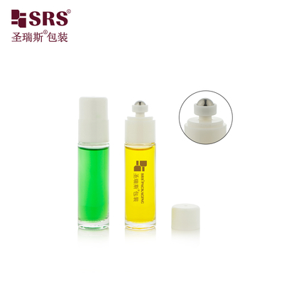 BLPB 15ml شفاف عمده فروشی سفارشی سازی قالب شیشه ای رول روی بطری با سوئیچ رولر توپ فولادی بطری برای عطر