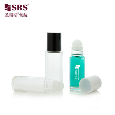BLPC 30ML 50ML شیشه ای شفاف با دیواره ضخیم و سنگین برای بسته بندی بطری ژل دئودورانت رول آن، بطری های مراقبت شخصی