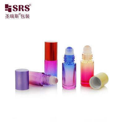 BLPM-5ML SRS عمده فروشی شفاف قالب ضخیم دیوار شیشه سخت رول روی بطری برای روغن ضروری بدون نشت