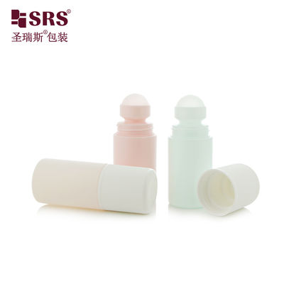 RPPC1-60ML CR Cap Double-Wall 2 oz PCR PP مواد بازیافت شده بطری بال رولر برای ژل ماساژ