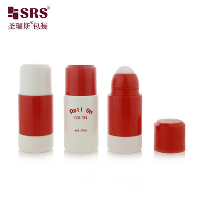RPPE 50ml 75ml ظروف رولربال پلاستیکی قابل تعویض RPPE ایده آل برای استفاده روزانه از ژل دئودورانت و سرم بدن