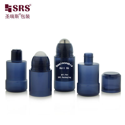 RPPE 50ml 75ml بطری های رولر بال بازیافتی PP PCR دیواره دوتایی قابل تعویض برای ژل عطر لوسیون
