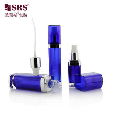 SRS چین تولید آکریلیک آرایشی 15ml 30ml 60ml 120ml بطری لوشن پلاستیکی با پوشش