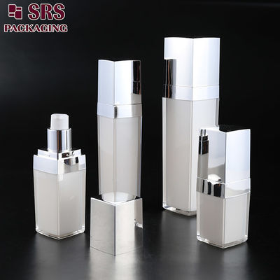 L050 SRS چین تولید کننده لوکس اکریلیک خالی مربع کرم اسپری پمپ بطری برای کرم صورت