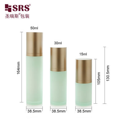 SRS-RS 15ml 30ml 50ml خالی لوکس بالا پایان آکریلیک لوشن پمپ بطری سرم آرایشی بسته بندی عمده فروشی