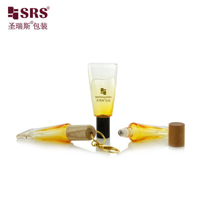 GB3 10ML لوله خالی شکل ضخیم دیوار شیشه ای غلتکی توپ فولادی روغن ضروری بطری بدون نشت