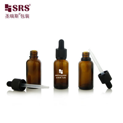 D006 بطری شیشه ای 15 میلی لیتری 30 میلی لیتری 50 میلی لیتری با درب قطره چکان مقاوم برای کودکان برای روغن ضروری