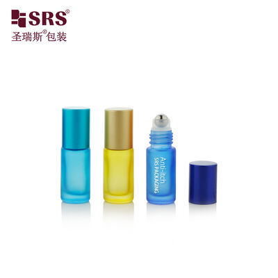 Wholesale 5ml Molded Glass Roller Bottle Empty Roll‑on Container For Lip Oil Lip Gloss Cosmetic Packaging