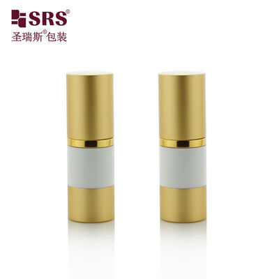 Aluminum Decorated AS Airless Vacuum Pump Bottle for Skincare Serum Packaging