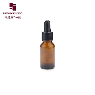 روغن سرم مراقبت از پوست شیشه خالی رنگ زرد در انبار 15ml بطری قطره