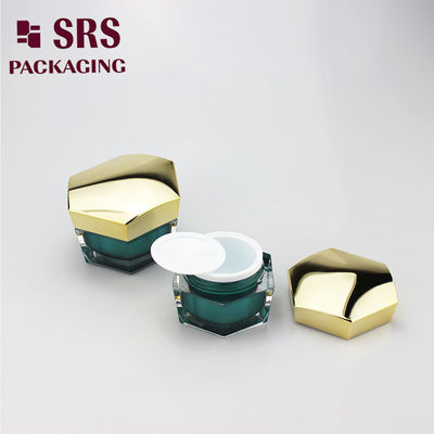 30 گرام 50 گرام خالي شکل منحصر به فرد لوکس با کیفیت بالا آرایشی هکساگون آکریلیک بطری