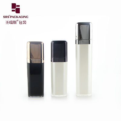 15ml 30ml 50ml پلاستیک لوشن خالی مراقبت از پوست بطری پمپ بدون هوا مربع
