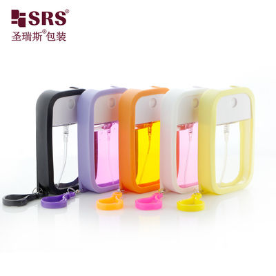 SRS پرش مجدد عطر خلاء پوشه سیلیکونی سفارشی با بطری اسپری قلاب 50 میلی لیتر