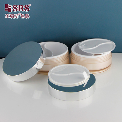 100g گرد گل چشم لوکس ظرف مراقبت از پوست بسته بندی شیشه کرم آکریلیک