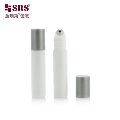 1/3 OZ استوک رنگ سفید پلاستیکی PP ضد خارش بطری گلوله ای 10 میلی لیتر