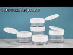 PETG003 بطری پلاستیکی با فلیپ کاپ برای کرم