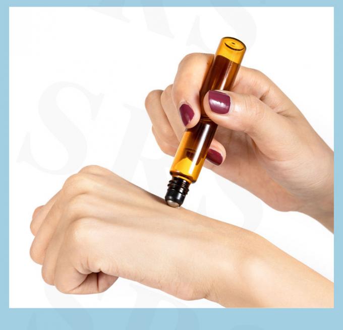 BLP-1ML اندازه نمونه کوچک قابل حمل بطری شیشه ای شفاف خالی بسته بندی رول 3